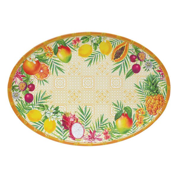 PORI Melamine Oval Servis Tabağı 50x35 cm