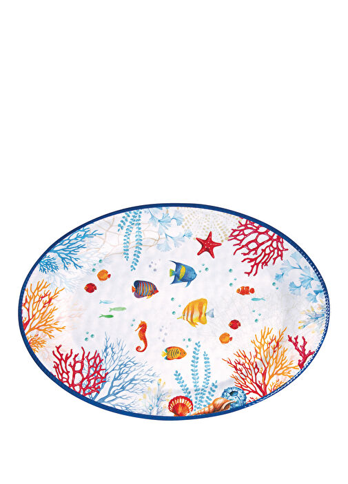 BORA Melamine Oval Servis Tabağı 50x33,5 cm